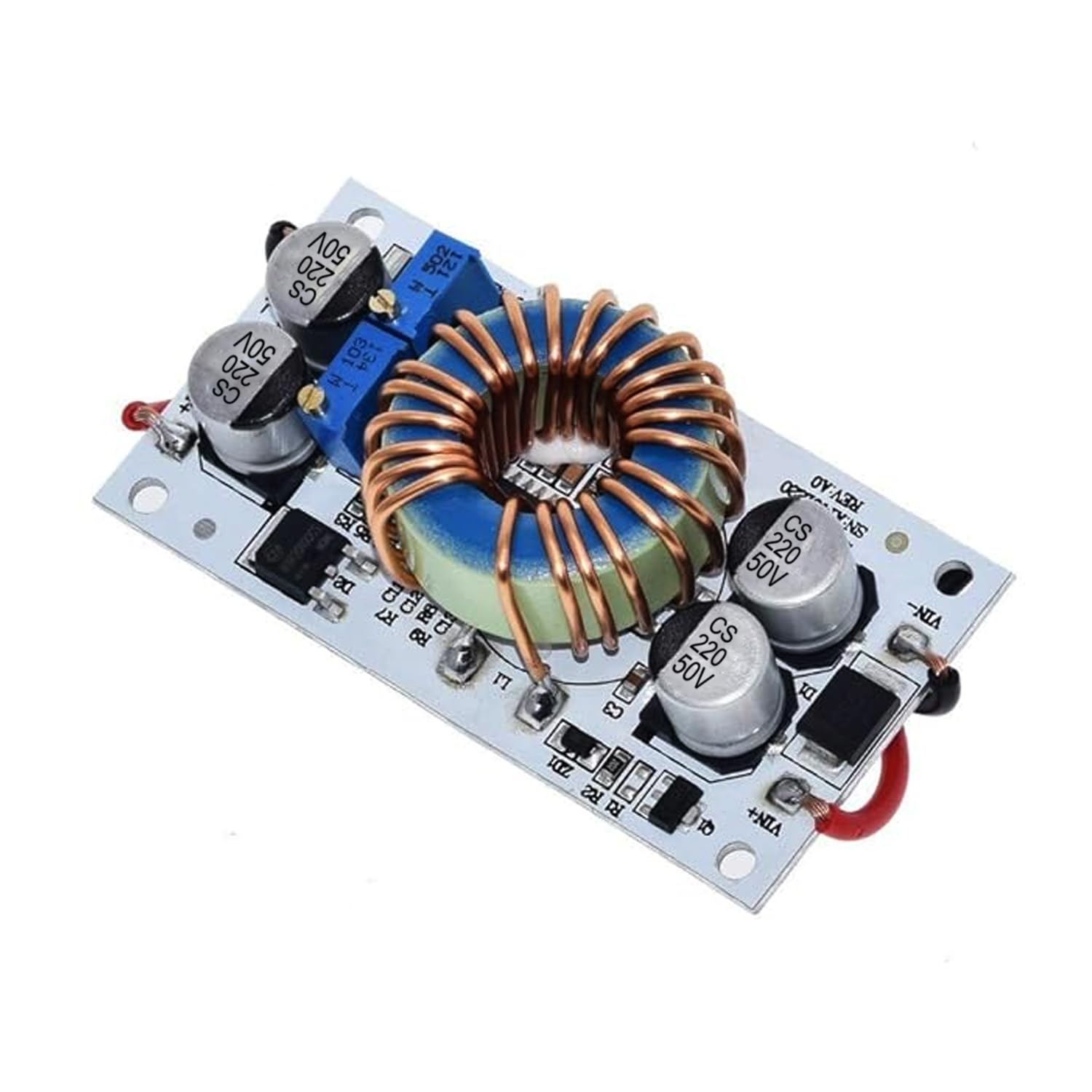 10A Boost Converter, 8-48V Input to 12-50V Adjustable Output Step-Up Module with Over-Current & Reverse Protection-image-3