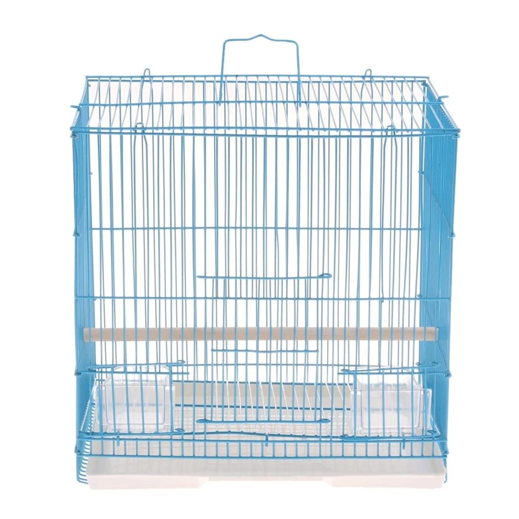 Jaula para pájaros, Jaula para pájaros, jaulas para pájaros, transportines Grandes para pájaros, Jaula de Vuelo de Metal Creativa Cuadrada, transportín Duradero para Casas
