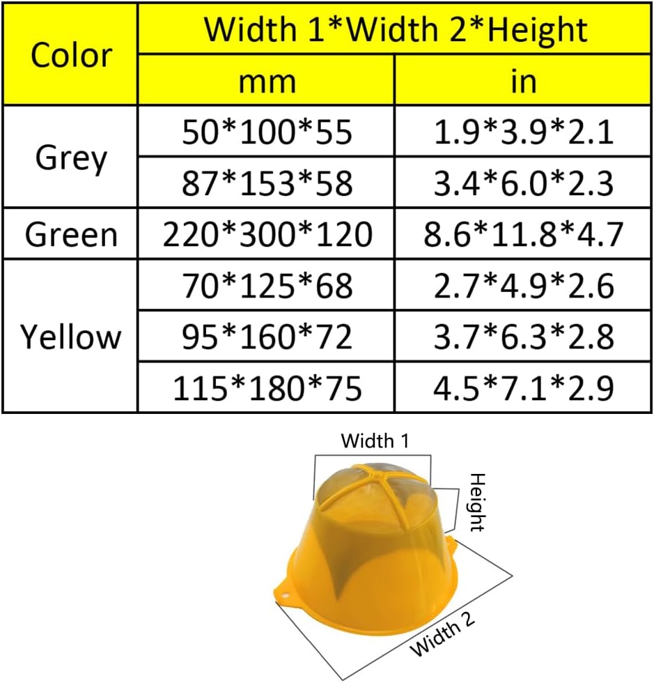 6Pcs 100# 300 * 120mm/11.8 * 4.7in Grid Plastic Paint Filter Strainer with Fine Nylon Mesh Reusable Industrial Nylon Mesh Paint Filter for Filter Oil,Water Based Oil Paints, Food Residue-Green