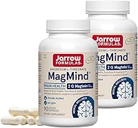 Vista 9 de Jarrow Formulas L-treonato de magnesio, suplemento MagMind Magtein Magnesio, suplementos cerebrales para soporte de memoria, 90 cápsulas vegetales