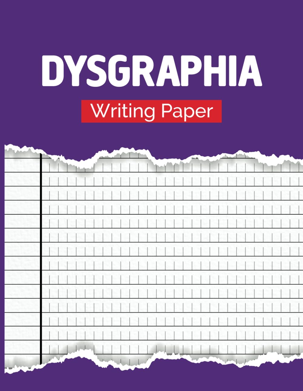 Adaptive Handwriting Workbook for Kids: Highlighted Writing Paper Tool for Dysgraphia