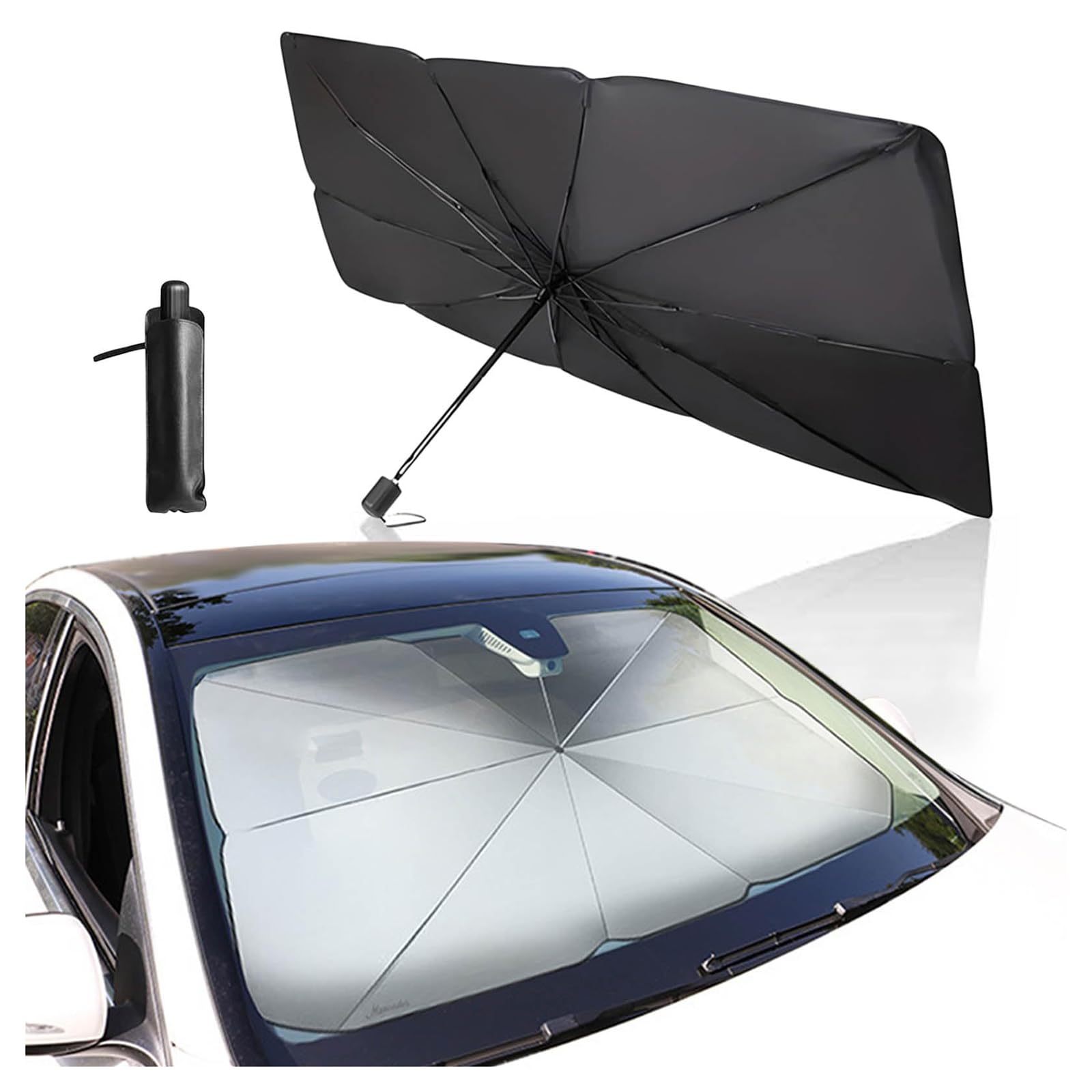 Unajieotw Normal Car Front Window Sunshades, For Peugeot Rifter 2019-2024 Folding Car Windshield Sunshade Thermal Uv Windshield Protection