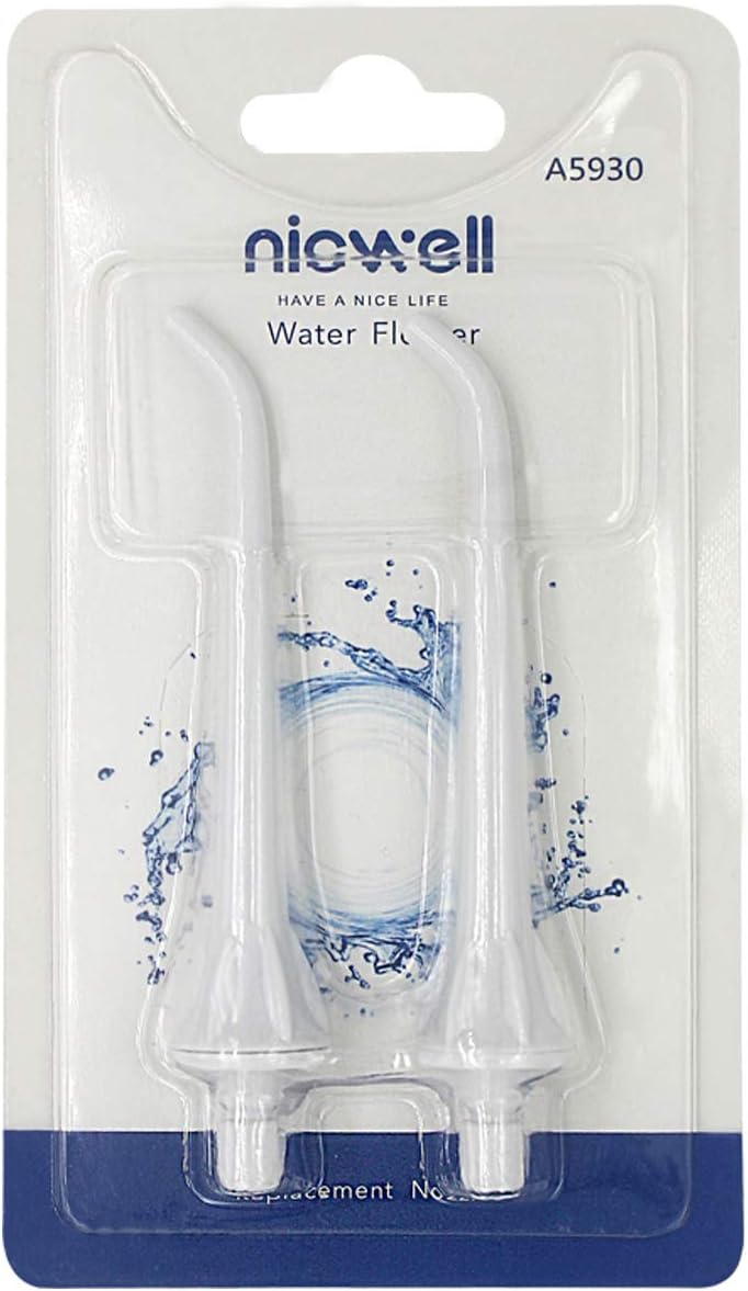 Nicwell 2 PCS Replacement Classic Jet Tips Dental Water Jet Nozzle Accessories for F5025 Functional Jet Tips for Family Oral Irrigator