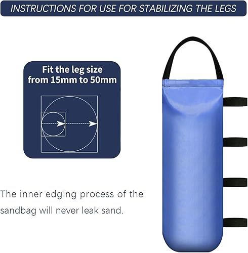 Miniatura 7 de 112 LBS - Bolsas de arena pesadas para tienda de campaña al aire libre, toldo publicitario, toldo a prueba de viento desplegable fijo (sin arena)