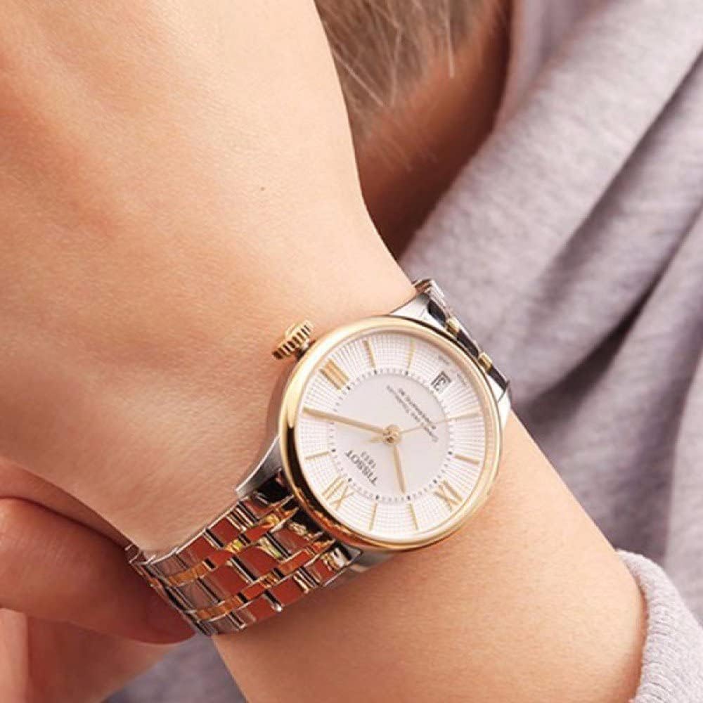 Tissot Orologio Analogico Automatico Svizzero Donna con Cinturino in Acciaio Inossidabile T0992072211800 Tissot Orologio Analogico Automatico Svizzero Donna con Cinturino in Acciaio Inossidabile T0992072211800