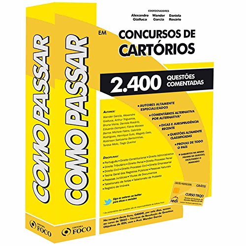Como passar em concursos de cartórios: 2.400 questões comentadas