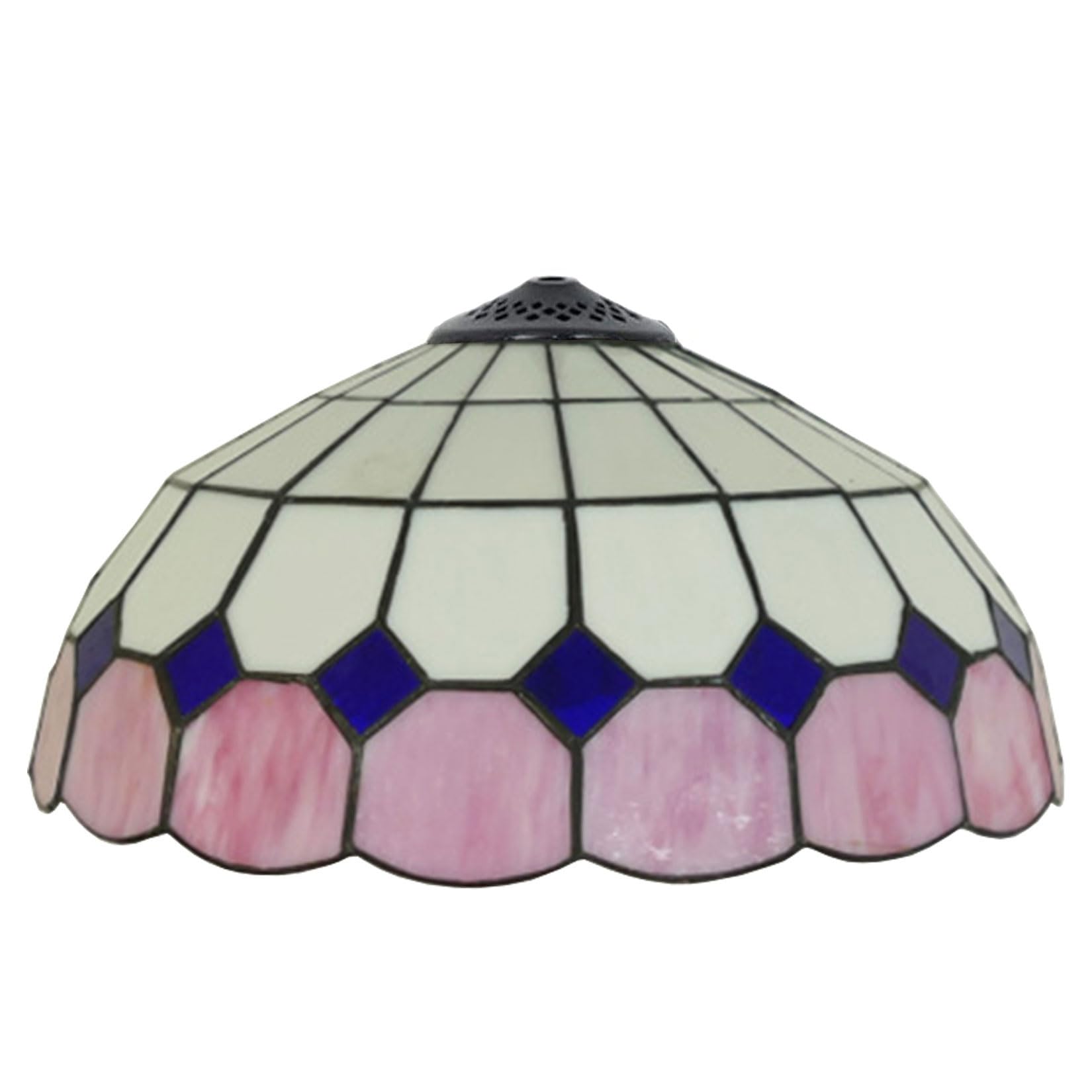 Abat-jour Tiffany pour remplacer une verrerie de lampe cassée rose