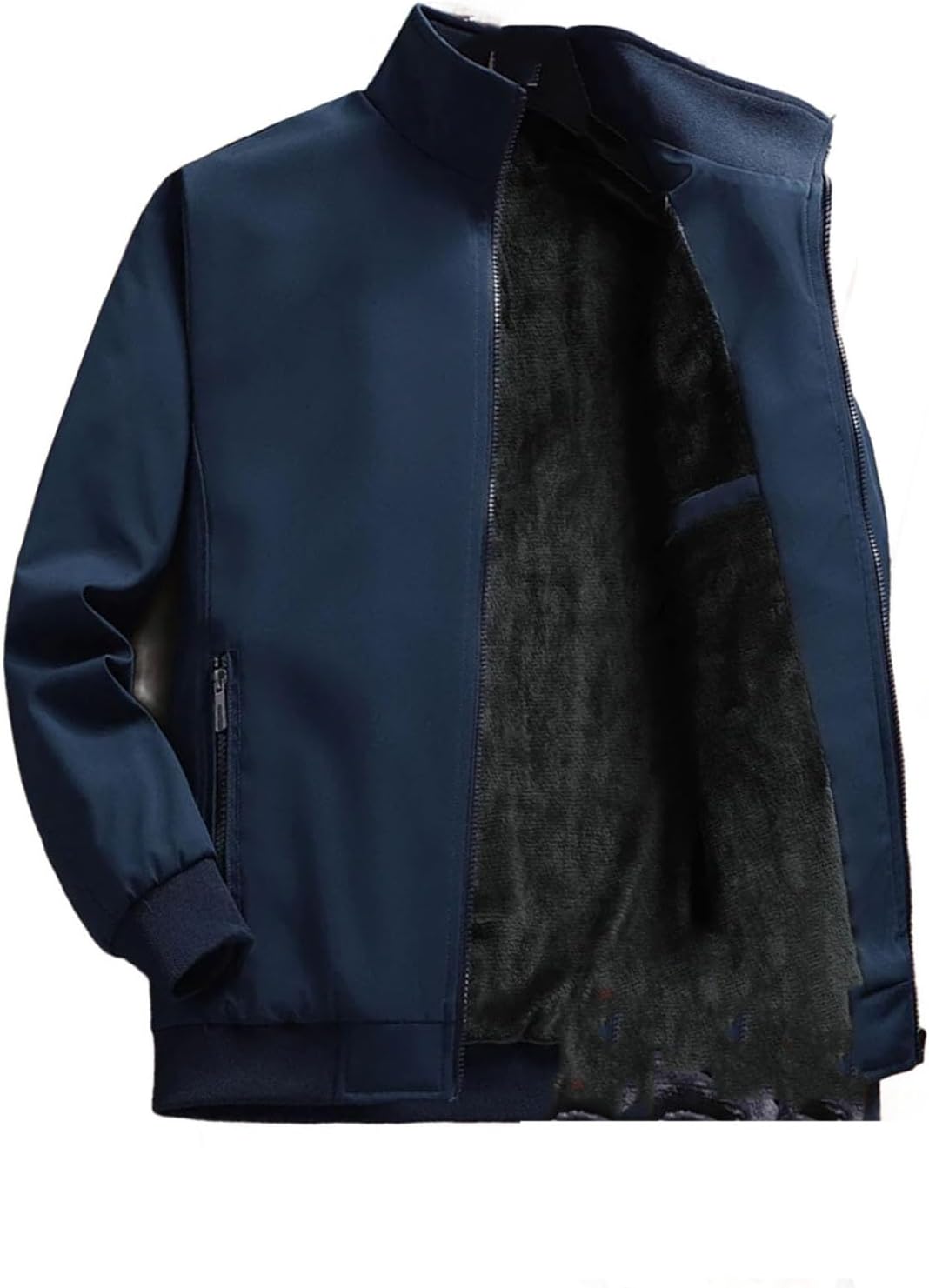 Men's Thick Warm Winter Jacket Thermal Fleece Casual Jackets Outwear Windproof Parka Coat Business Office Tops