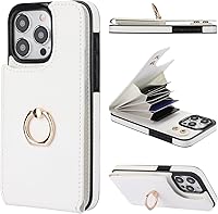 Vista 1 de Folosu Funda compatible con iPhone 15 Pro Max con soporte para tarjetas, rotación de 360°, soporte de anillo de dedo con función atril, bloqueo