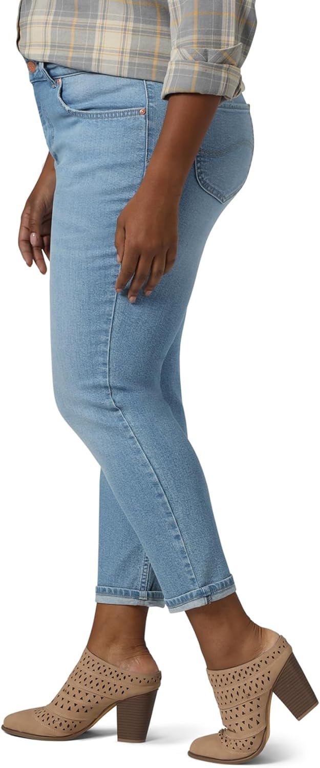 Riders Womens Plus Size Heritage High Rise Relaxed Fit Skinny Ankle Jean - Image 2