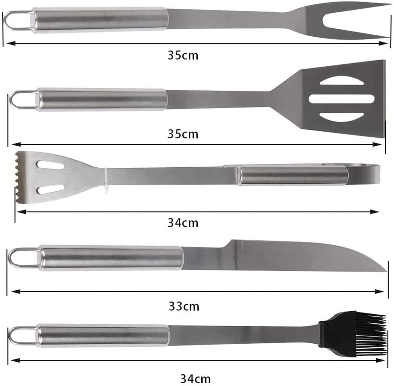 Accessori per Barbecue Set di Utensili per griglia, Regalo per griglia in Acciaio Inossidabile per Uomo Kit per Barbecue all'aperto