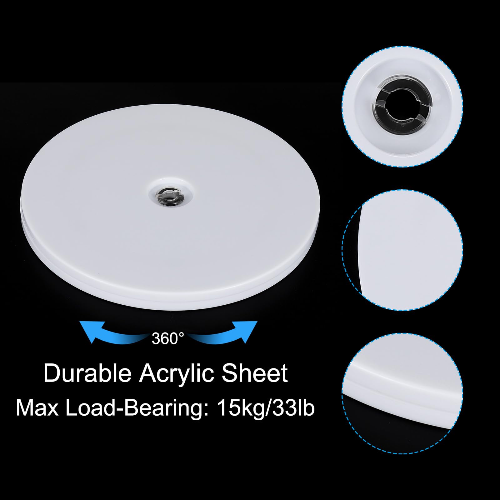 PATIKIL 6 Inch Heavy Rotating Swivel Stand - Image 3