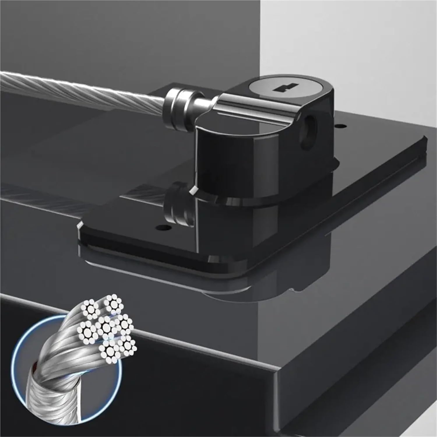 Lock Cable Door Cabinet 1Pcs(Black-A)