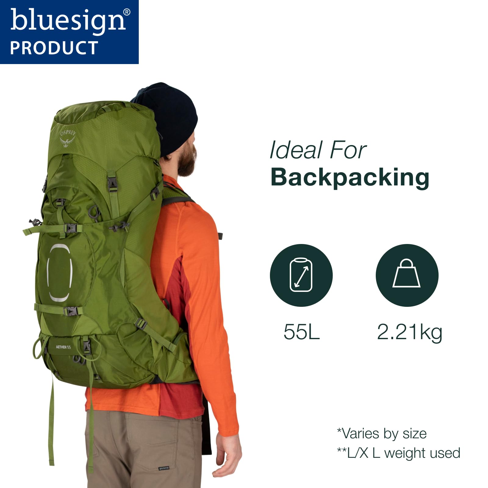 Osprey Aether 55 Deep plecak czerwony, S/M