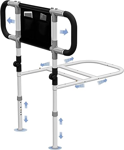 Barras de apoyo ajustables para cama individual, queen, king, debajo del colchón, barandillas de bastón de cabecera para personas mayores,