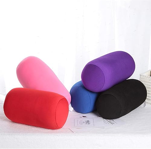 Miniatura 4 de Almohadas de cuello enrollables de microcuentas, almohada de espuma Mooshi, cojín de tubo de espuma Mooshi, apoyo lumbar, almohadas para viajes,
