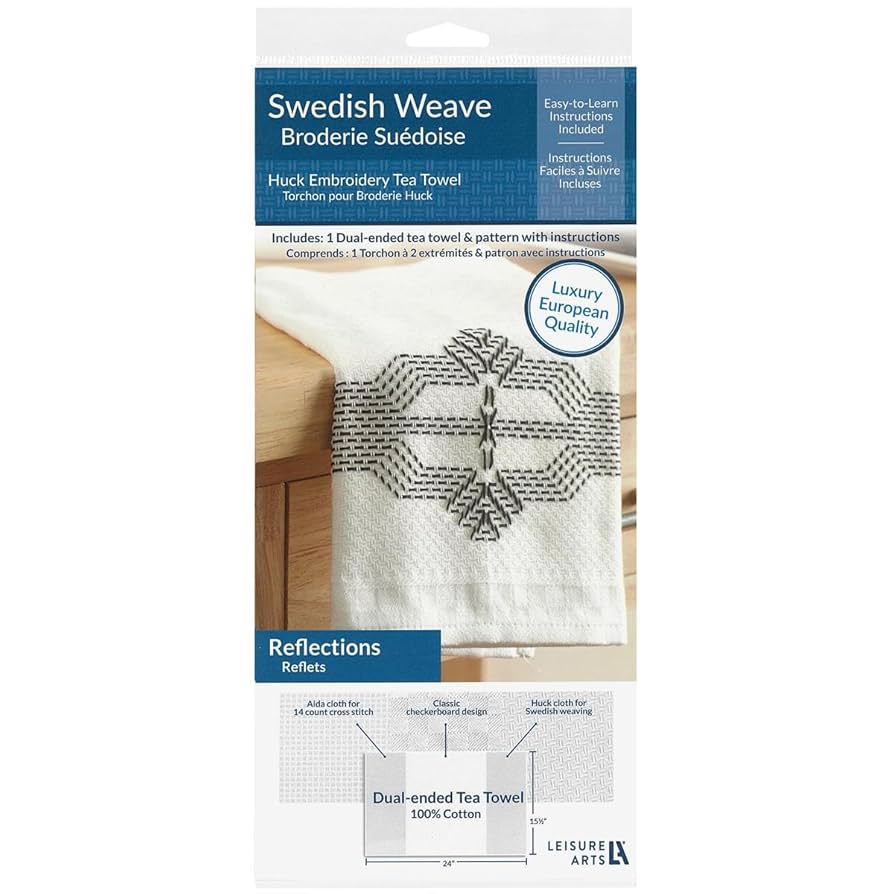 専用★Sweden*Hand woven linen cloth*・* Amazon.com: Swedish Weave Towel Kit, Reflections Black