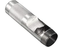 Vista 5 de uxcell® Perforador hueco redondo de acero artesanal de cuero 0.709 in para cinturón de cuero banda reloj junta