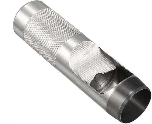 Vista 9 de uxcell Acero redondo Artesanía de cuero Agujero hueco 1.260 in para cinturón de cuero banda reloj Junta