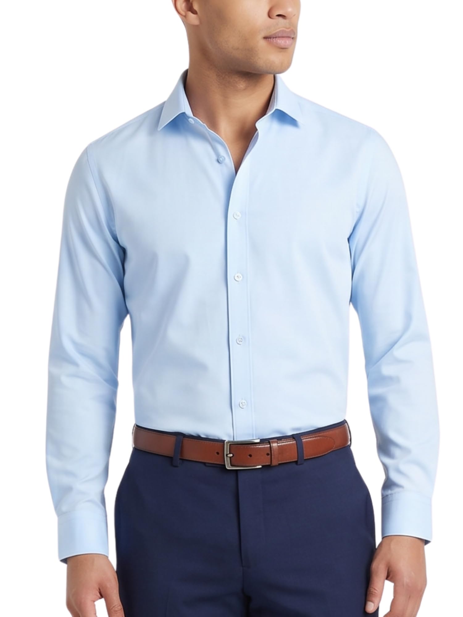Tom Baine Men's Slim Fit Performance Dress Shirt