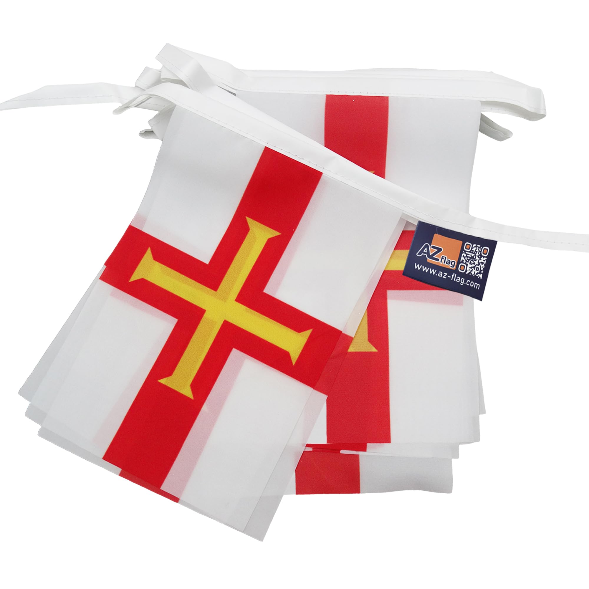 AZ FLAG Guernsey Bunting Flag, 20 Ft Garland with 20 Small British Flags 8'' x 6'', 100% Polyester String Pennant, 6 meters — view 7