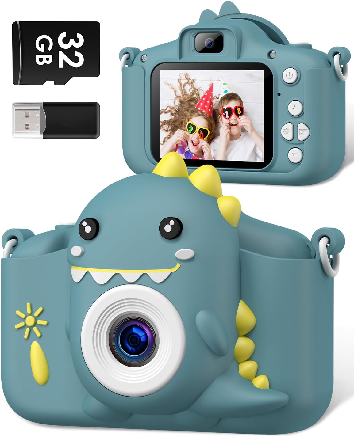 DONGQI Kinderkamera 1080P Mit 32GB SD-Karte - Digitale Fotokamera Für Kinder 3-12 Jahre
