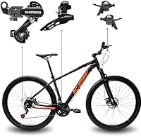 Bicicleta Aro 29 KSW XLT 100 21 Marchas Shimano Quadro Alumínio Freio Hidráulico MTB