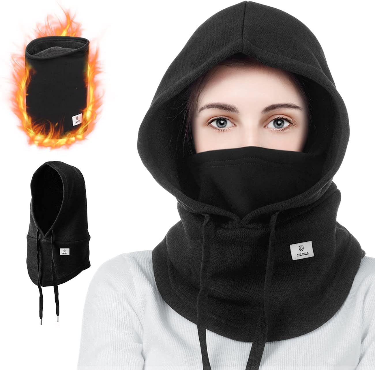 Pasamontañas de esquí máscara térmica de invierno para hombres y mujeres calentador a prueba de viento transpirable equipo frío para esquí equipo al