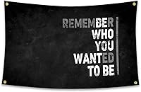 Vista 1 de Bandera inspiradora con citas motivacionales para decoración de pared, tapiz de 3 x 5 pies, dormitorio universitario, gimnasio, oficina, decoración