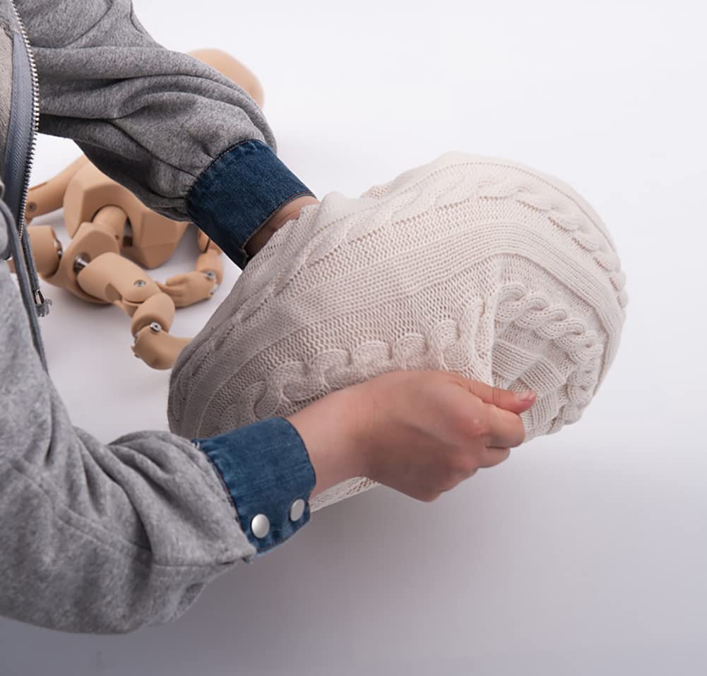Surakey Accessoires de photographie pour bébé nouveau-né - Donut posing - Coussin Newborn pour séance photo - Panier de remplissage - Pour bébé de 0 à 6 mois - Beige