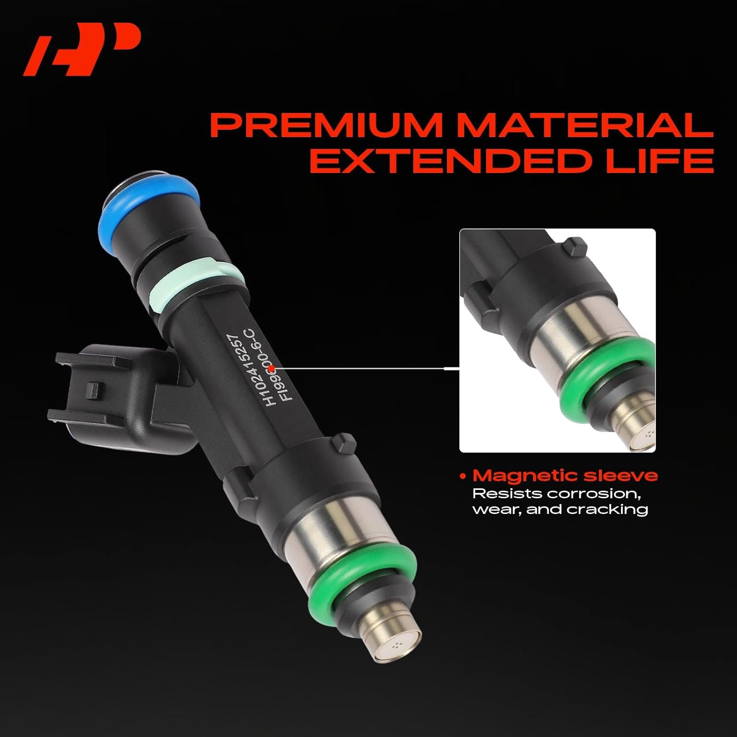 A-Premium 4 Holes Set of 6 Fuel Injectors Compatible with Ford Fusion 2006-2009 & Lincoln Zephyr 2006 & Mercury Milan 2006-2009, 3.0L, Gas, Replace# 0280158075, 6E5Z9F593AA