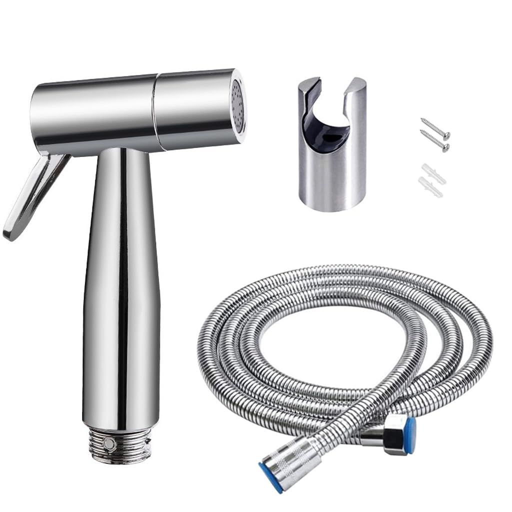 Bidet Sprayer, Handheld Bidet Set, Health Faucet with 1.5 Meter 304 Stainless Steel Flexible Hose and Holder, High Pressure Bidet Faucet Set for Personal Washing for Toilet (B0CYX3SHP6) Amazon Price History, Amazon Price Tracker