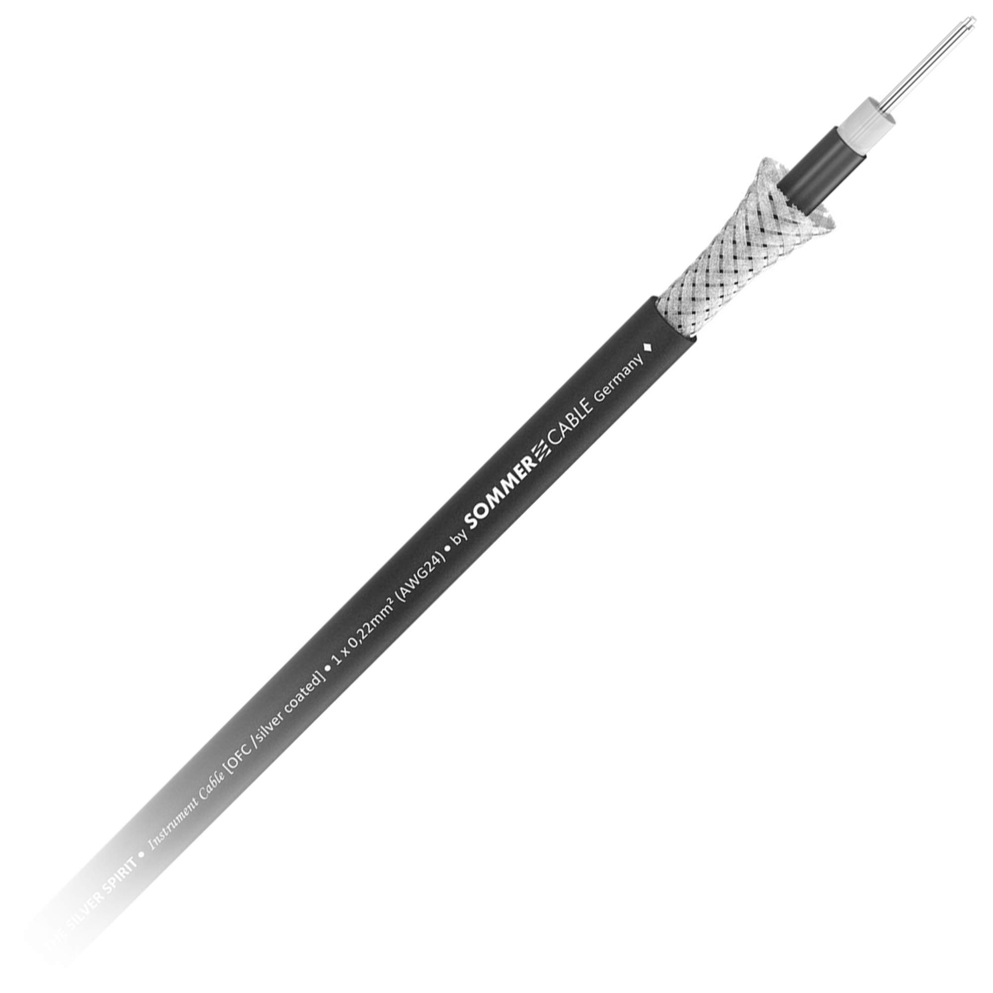 Sommer Cable 10m SC-Silver Spirit High-End Instrumentenkabel geschirmt mit HICON Noisefree Stecker | S13E-1000