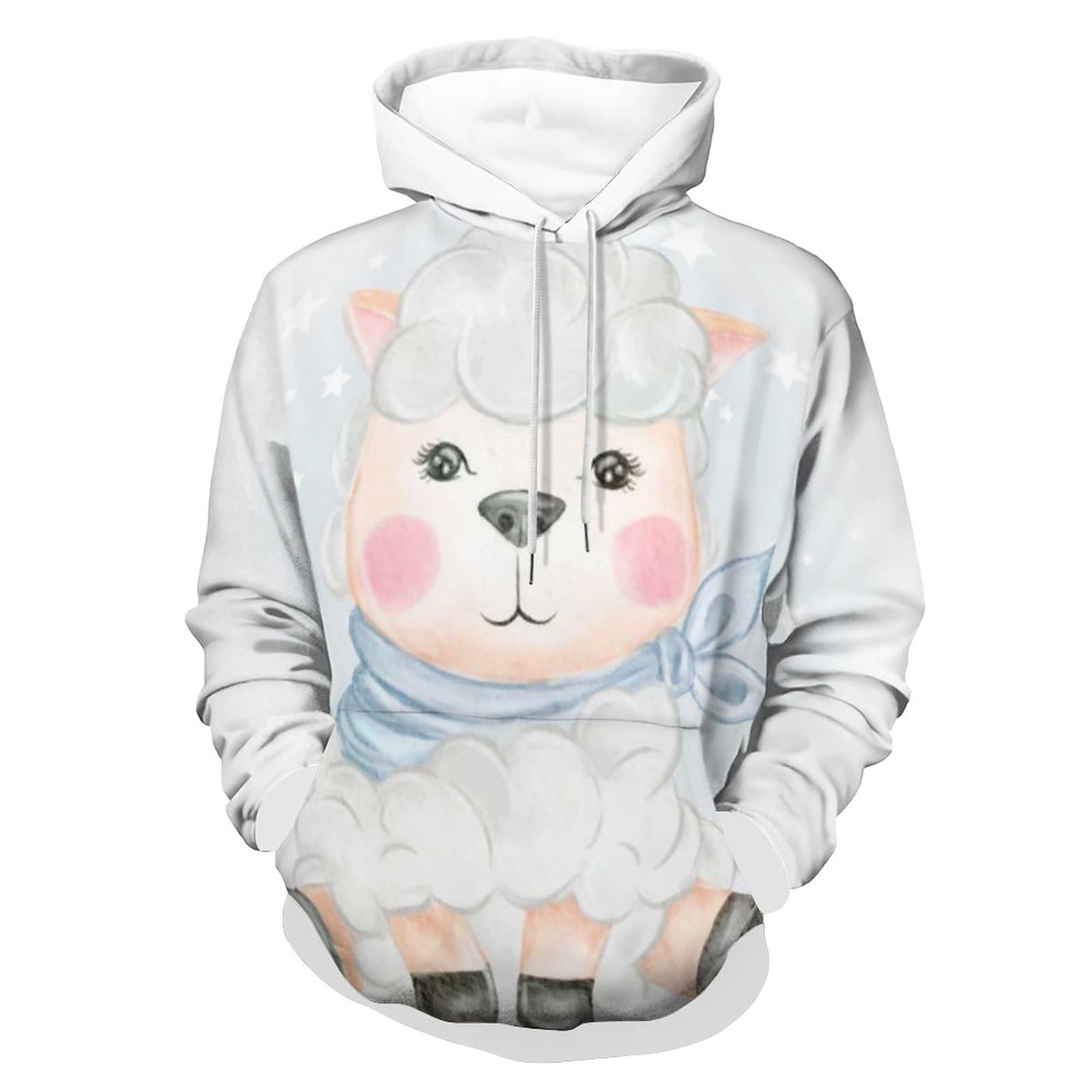 Sweat à capuche mouton adorable UMENG pull unisexe taille S - 8