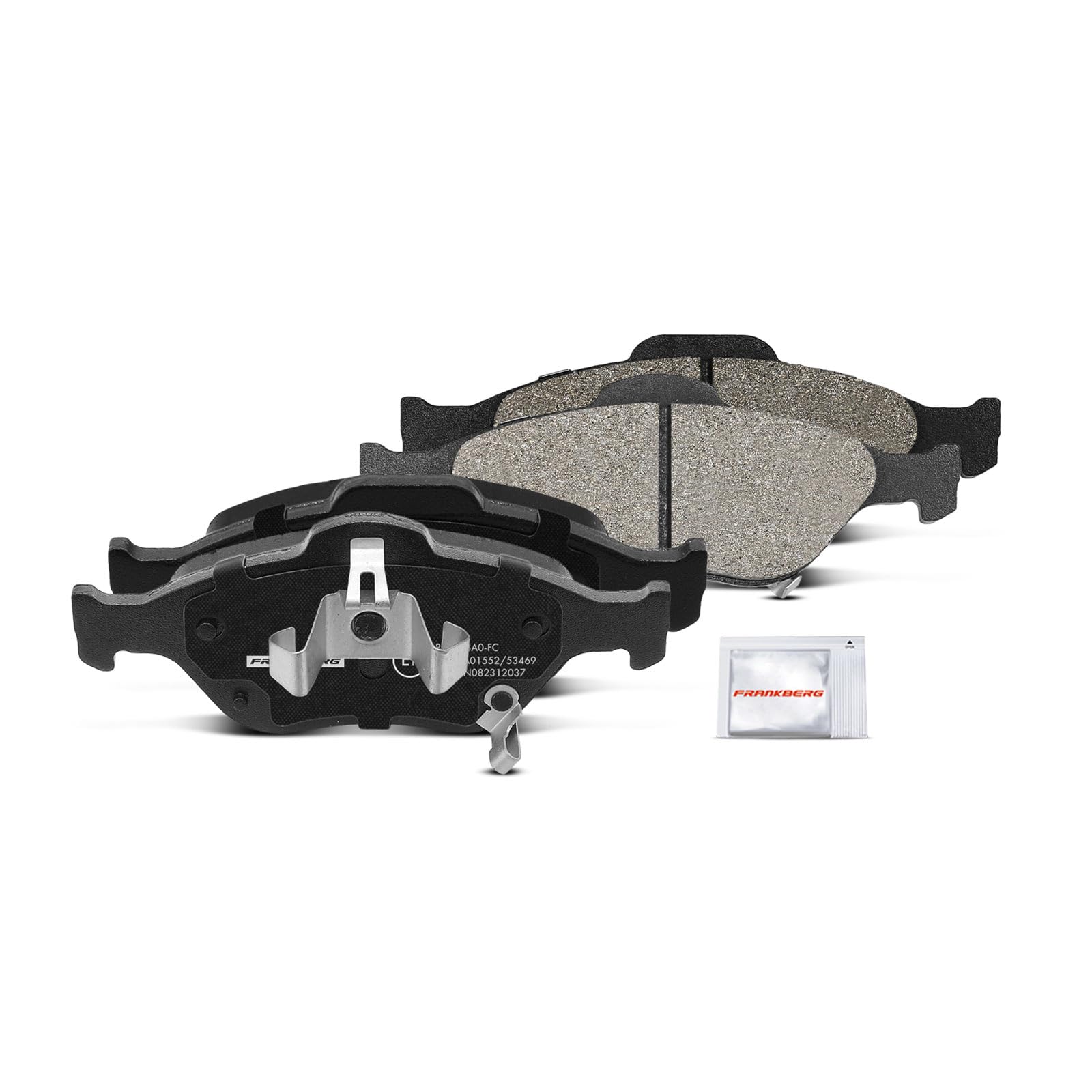 Frankberg 1 set freni incl. 2 dischi freno + 4 pastiglie freno anteriori | 044650D210, 435120D060000; Compatibile con: Yaris P13, Yaris P9