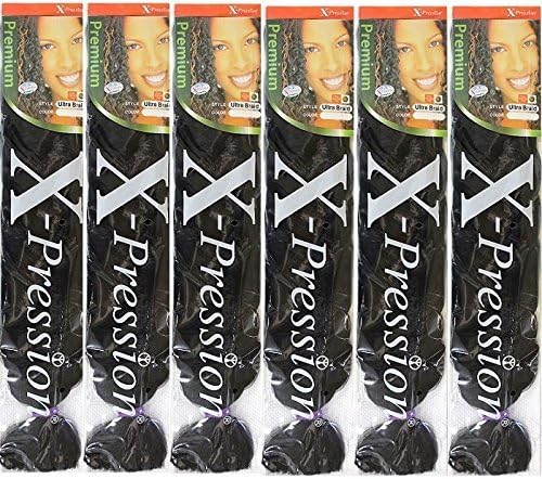 X-pression Ultra Braid Pack of 6#4