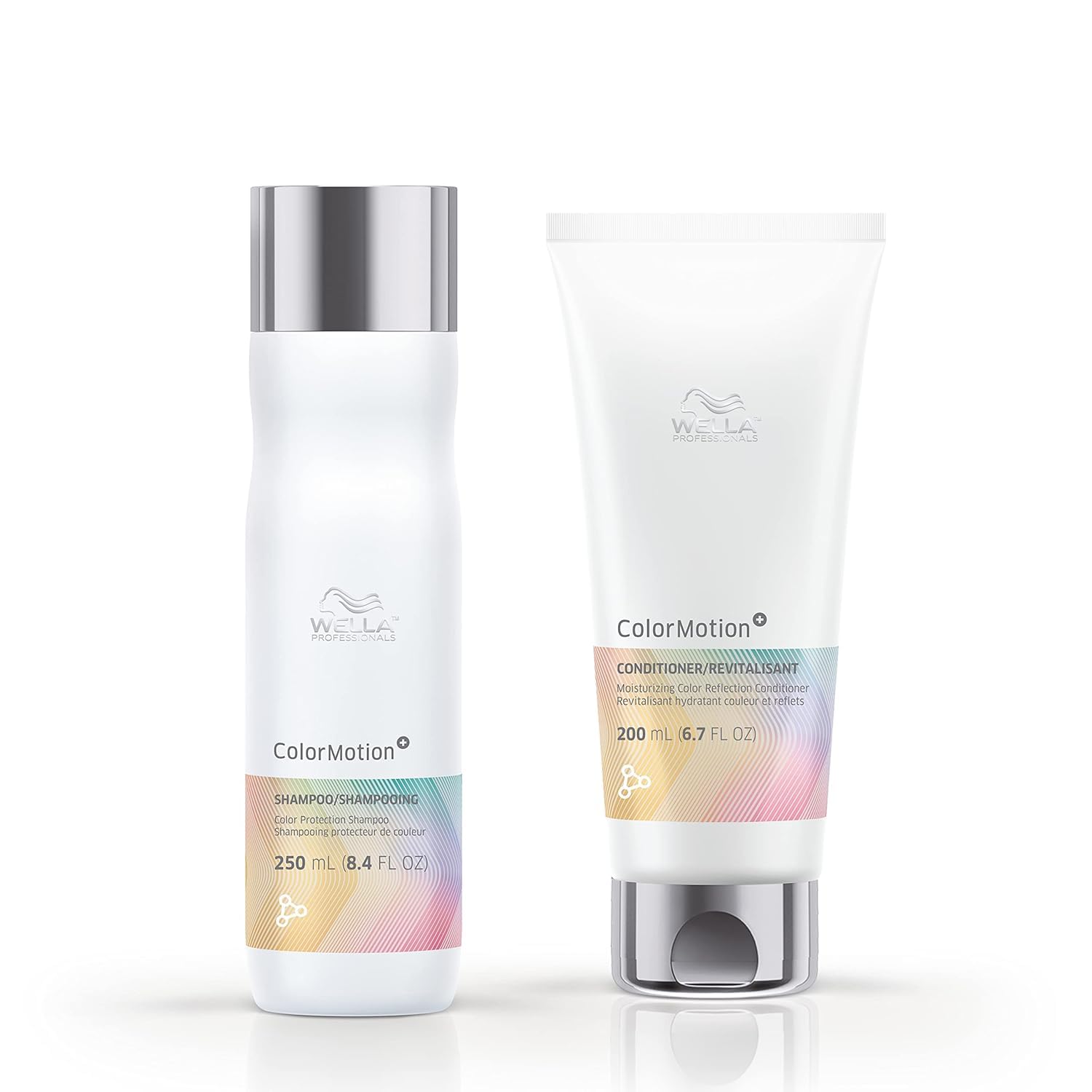 Wella Professionals ColorMotion+, Color Protection Shampoo + Conditioner Set, For Colored Hair, Preserves Smoothness and Shine While Strengthening + Moisturizing Hair