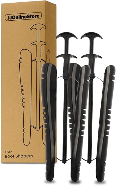 JJOnlineStore - 2 Pcs Boot Holders for Knee High Boots | Extra Long Automatic Black Boot Tree | Boot Shapers Knee High | Boot Inserts To Keep Shape for Lady Women Men Shoes (1 pair, 12.5")