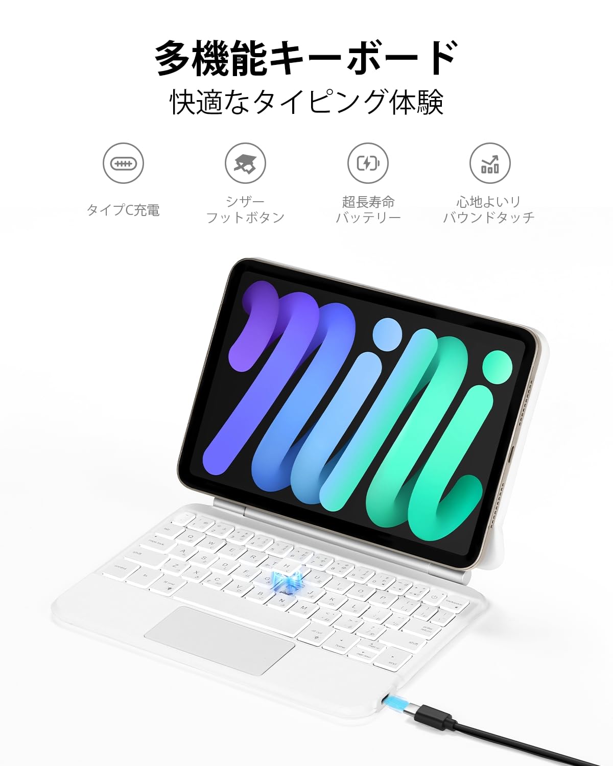 Amazon.co.jp: EAMPANG 日本語マジックキーボード for Apple iPad mini