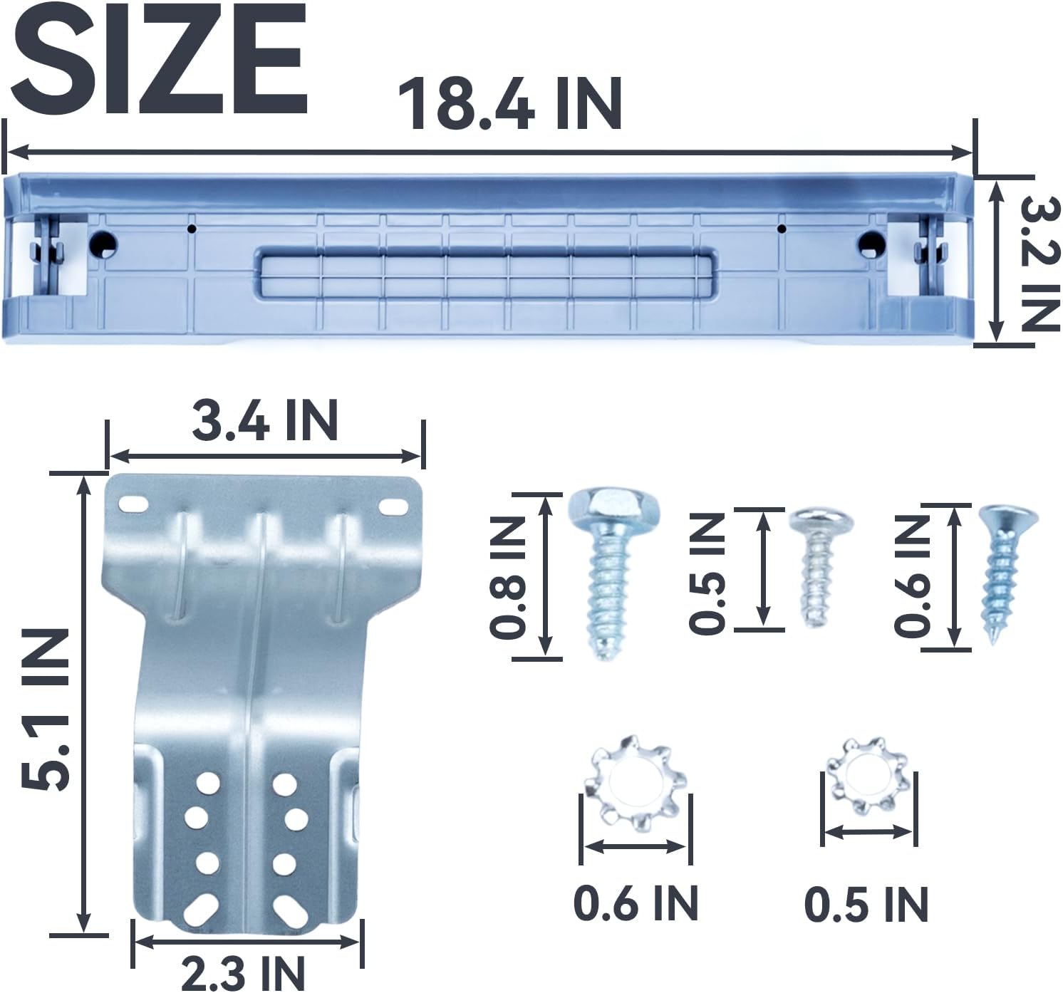 SKK-8K SKK7A Washer Dryer Stacking Kit Fit for Samsung Front Load Machines image 2