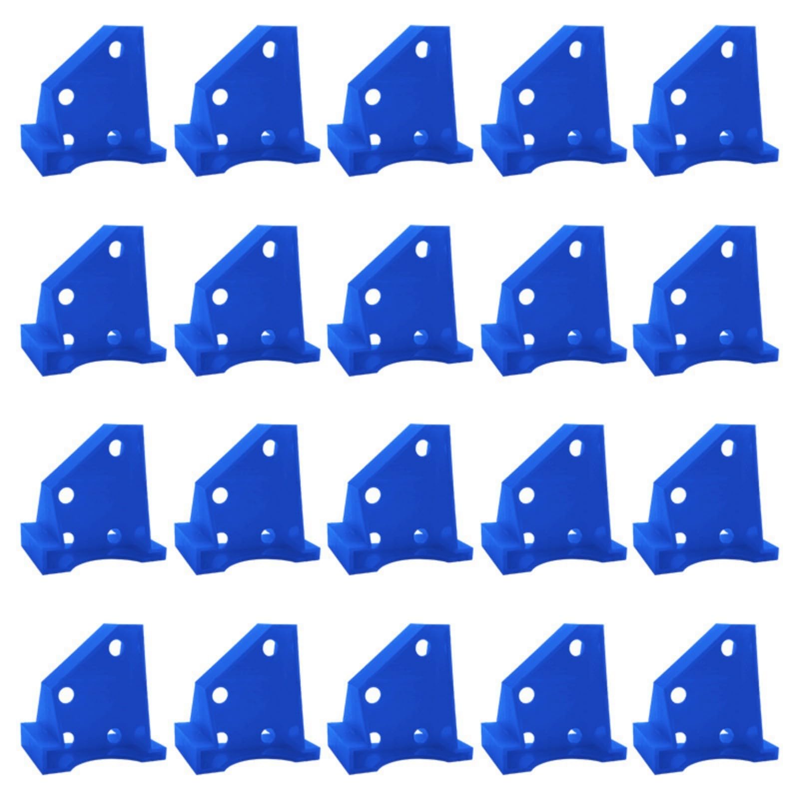 Buxuaaaa Blue 20 Divisions Excellent Floor Difference Spacers Trilateral Plan Double Size Preferences 1/4 Inch Inch Providing Tight During Installation Compatible For Lvt Flooring Royal Spacers