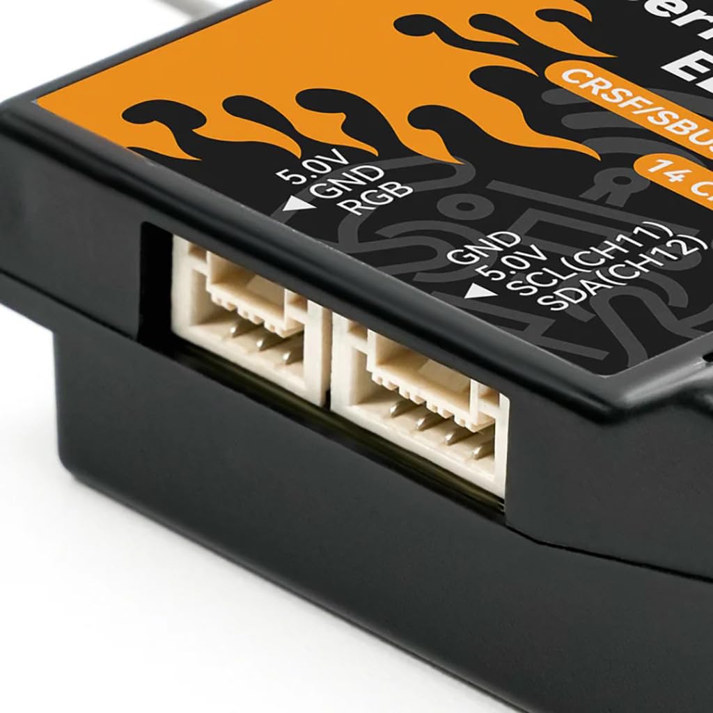 SuperP - Receptor de diversidad PWM de 14 canales ELRS 915 MHz para RC FPV Drone Aviones, Barco y Coche