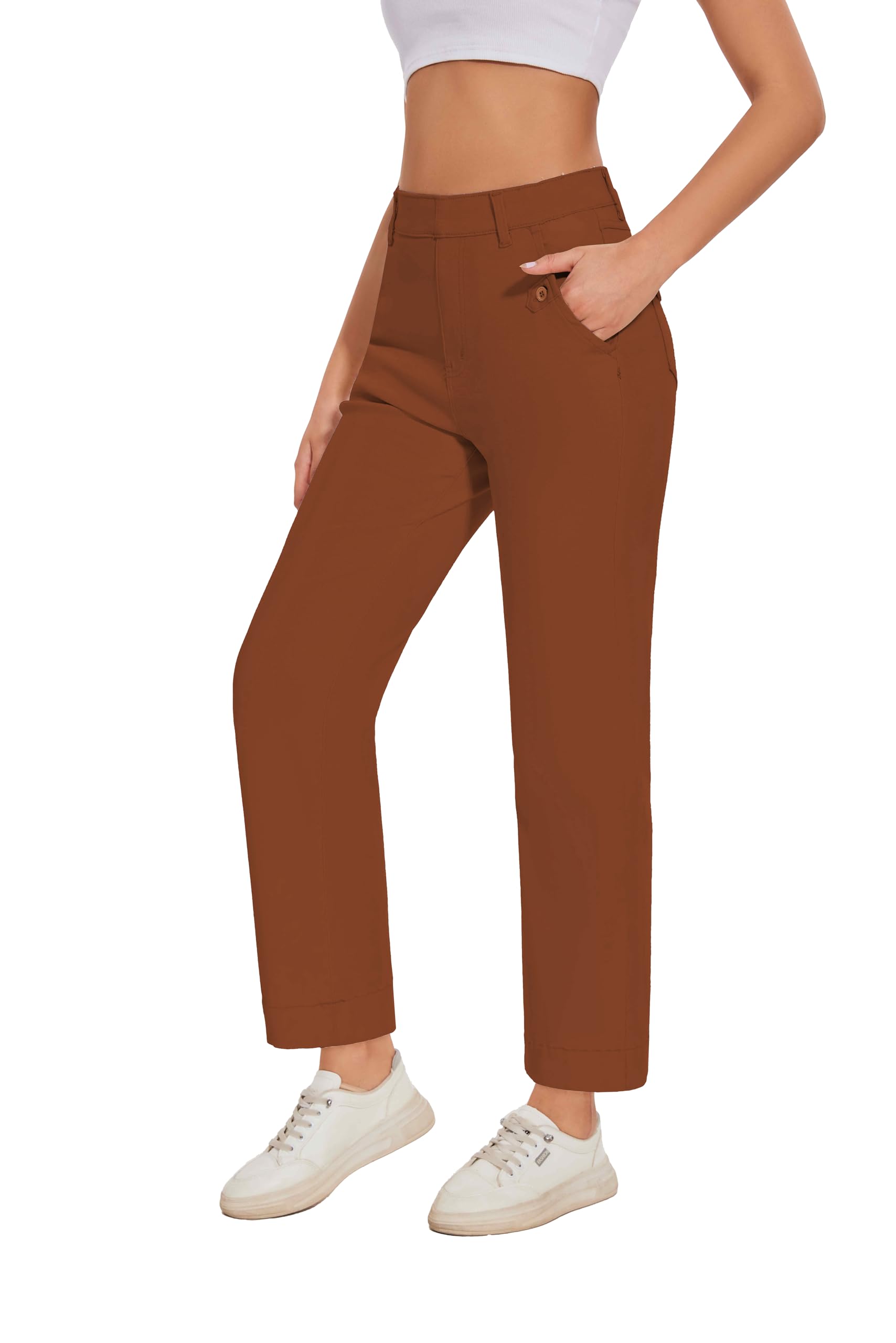 HBQ Womens Jeans Baggy Stretchy Pull On High Waisted Denim Wide Leg Trouser Pants Trendy