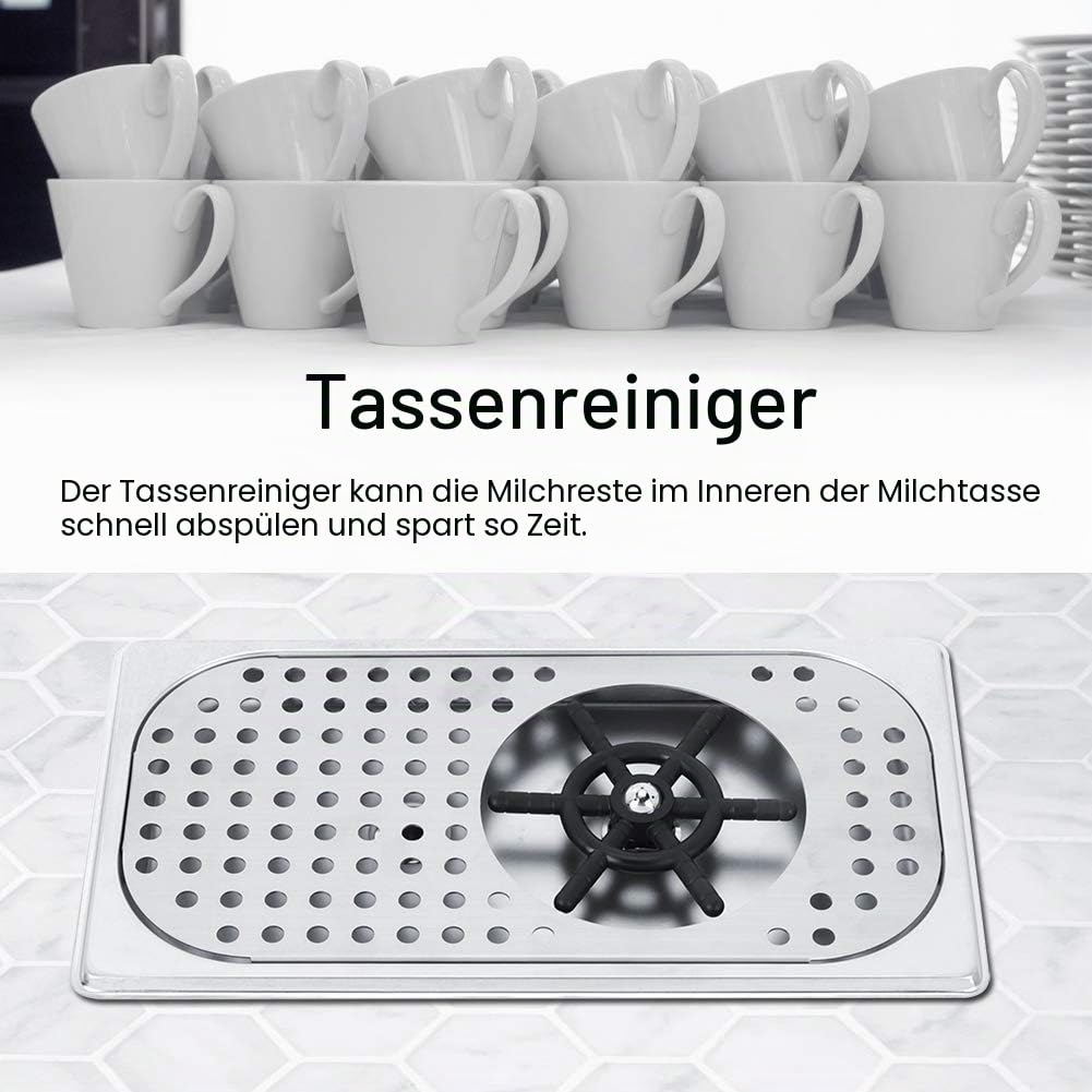 Rinser Pitcher,Glasspüler,Tassenspüler,Er,Bierglasspüler,Tassenablauf,Rince Verre,Kannenspüler,Glasreiniger,Spüle,Edelstahl,114 Mm Durchmesser,201 Edelstahl,Milch,Tee