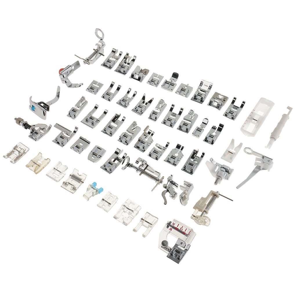 Phenovo 52 Pieces 52 Kinds Professional Domestic Sewing Machine Presser Foot Feet Set Tool Kit