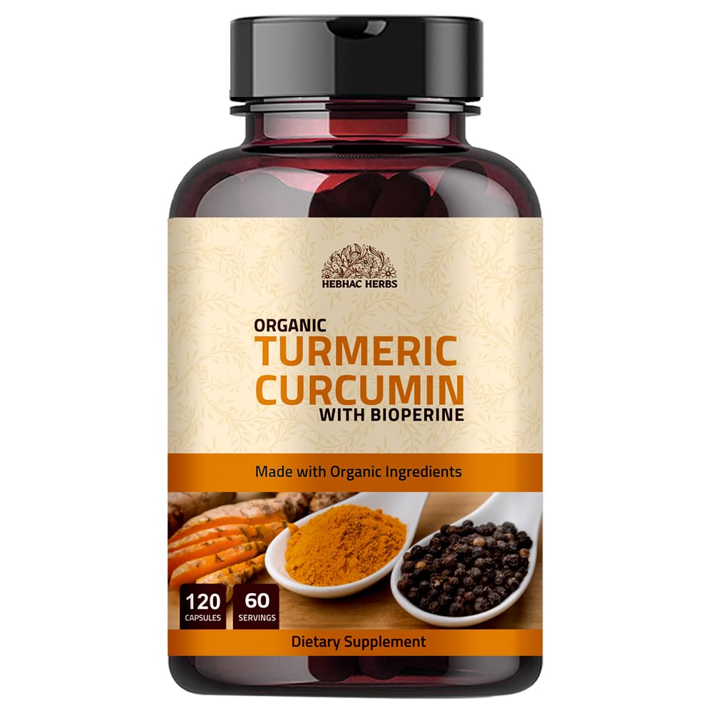 Hebhac Herbs Turmeric Curcumin With Black Pepper Capsules-1000Mg (120 Capsules) Turmeric Curcumin Capsule With Bioperine Black Pepper Extract,Made With Organic Turmeric Curcumin & Black Pepper Extract-image-28