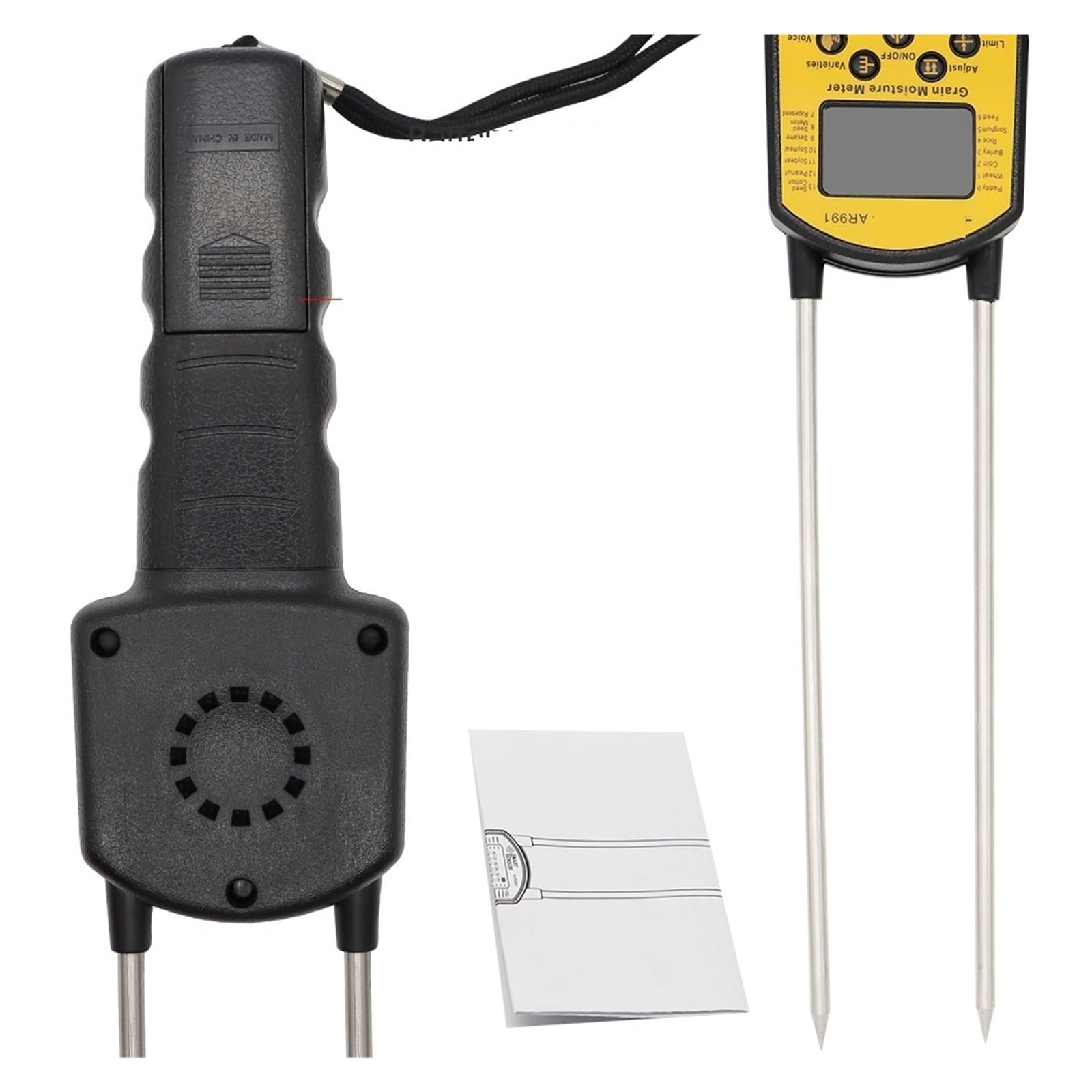 Medidor de Humedad de Grano, higrómetro, medidor de Humedad Digital for maíz, Trigo, arroz, Frijoles, harina de Trigo, forraje y Semillas de Colza Medición precisa y exacta