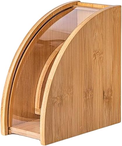 Miniatura 7 de Gralara Soporte de papel de filtro de café a prueba de polvo, contenedor de almacenamiento, accesorios de bastidor, contenedor de filtro de café de