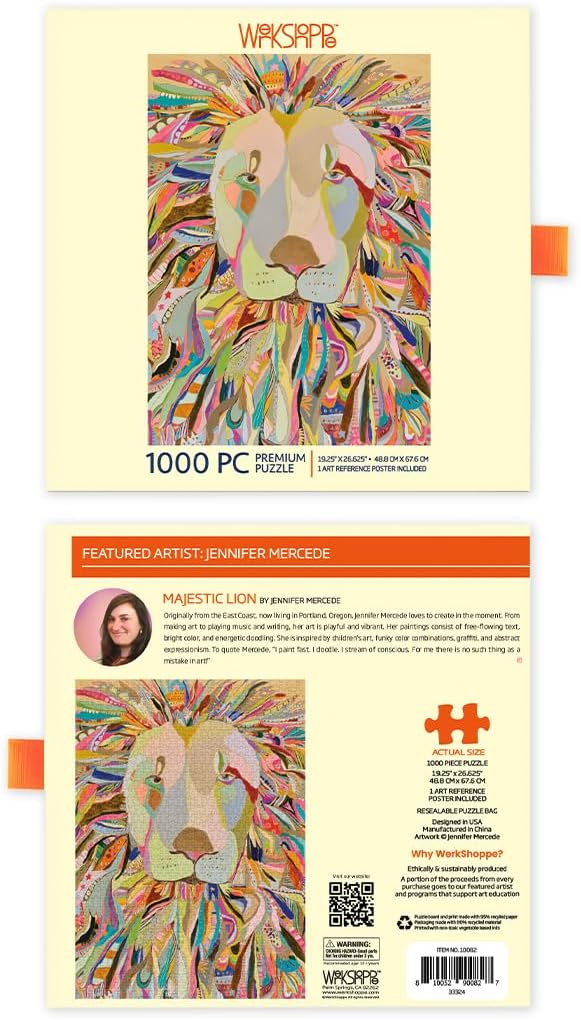 WerkShoppe Majestic Lion 1000 Piece Jigsaw Puzzle