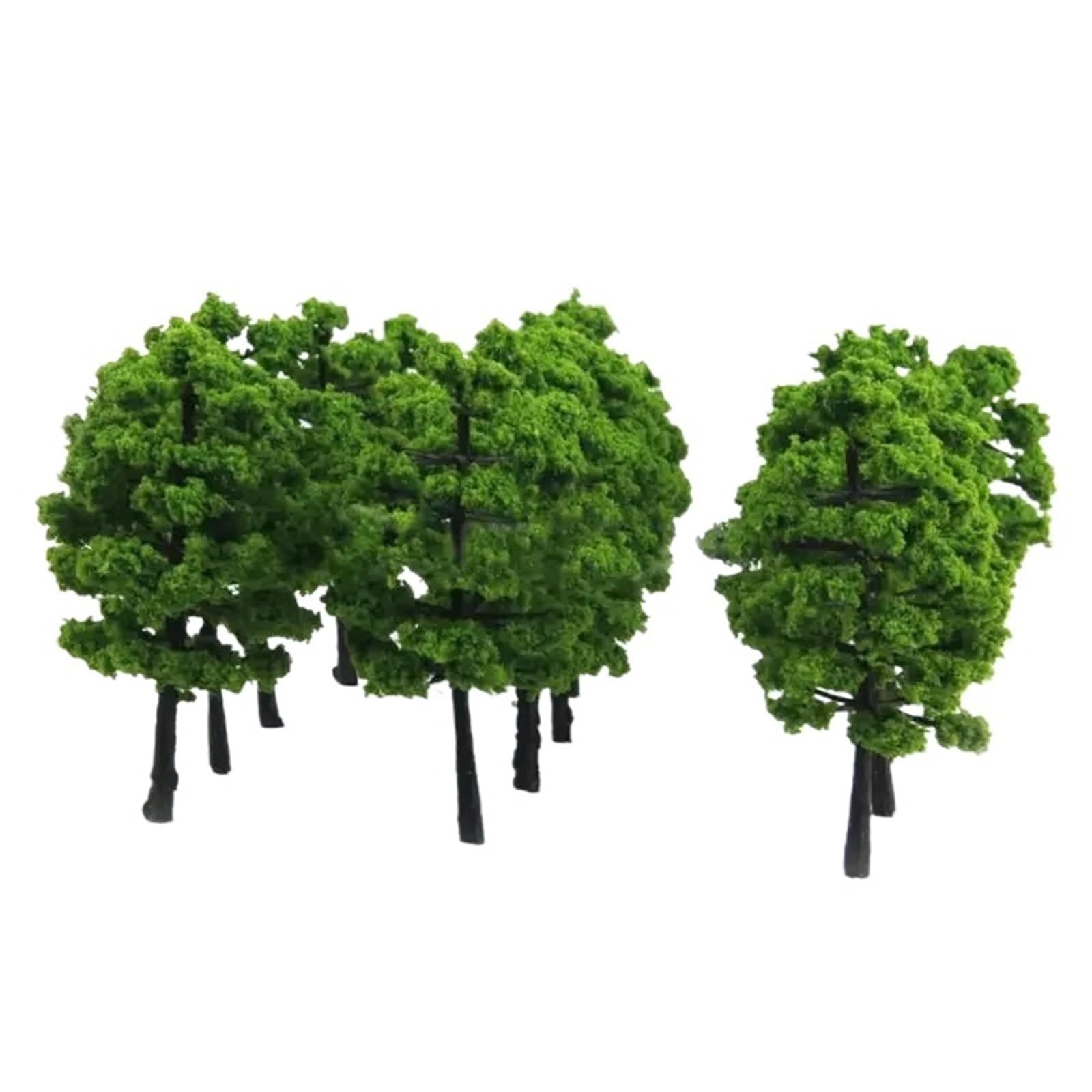 SPPEOUKJ 30-10pcs Model Trees 3D Landscape Artificial Miniature Tree Scenery Decoration Model Willow Trees Layout(7cm 20pcs)